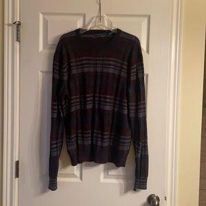 Navy, Grey, and Maroon Perry Ellis Men’s Sweater